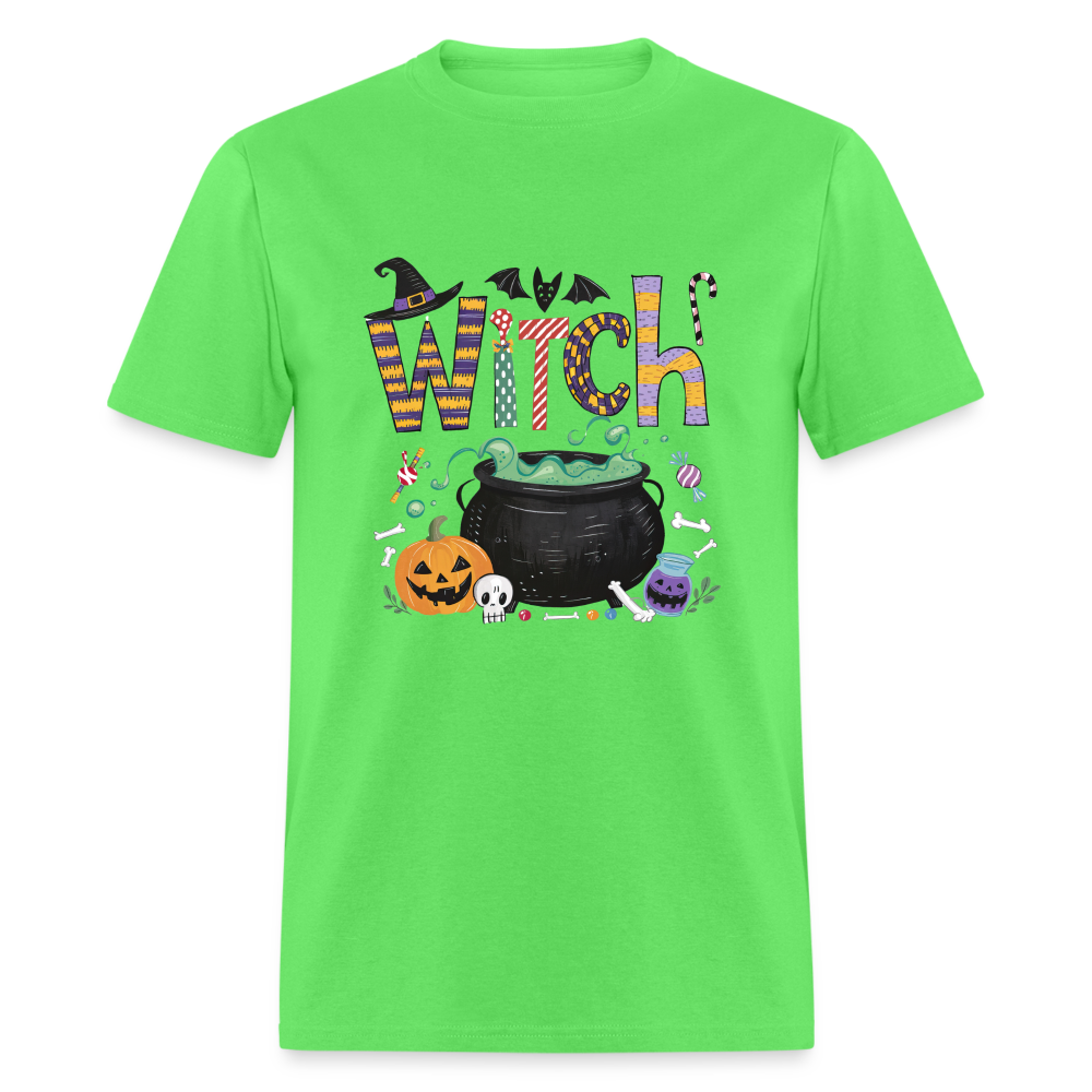 Halloween Witch T-Shirt - kiwi