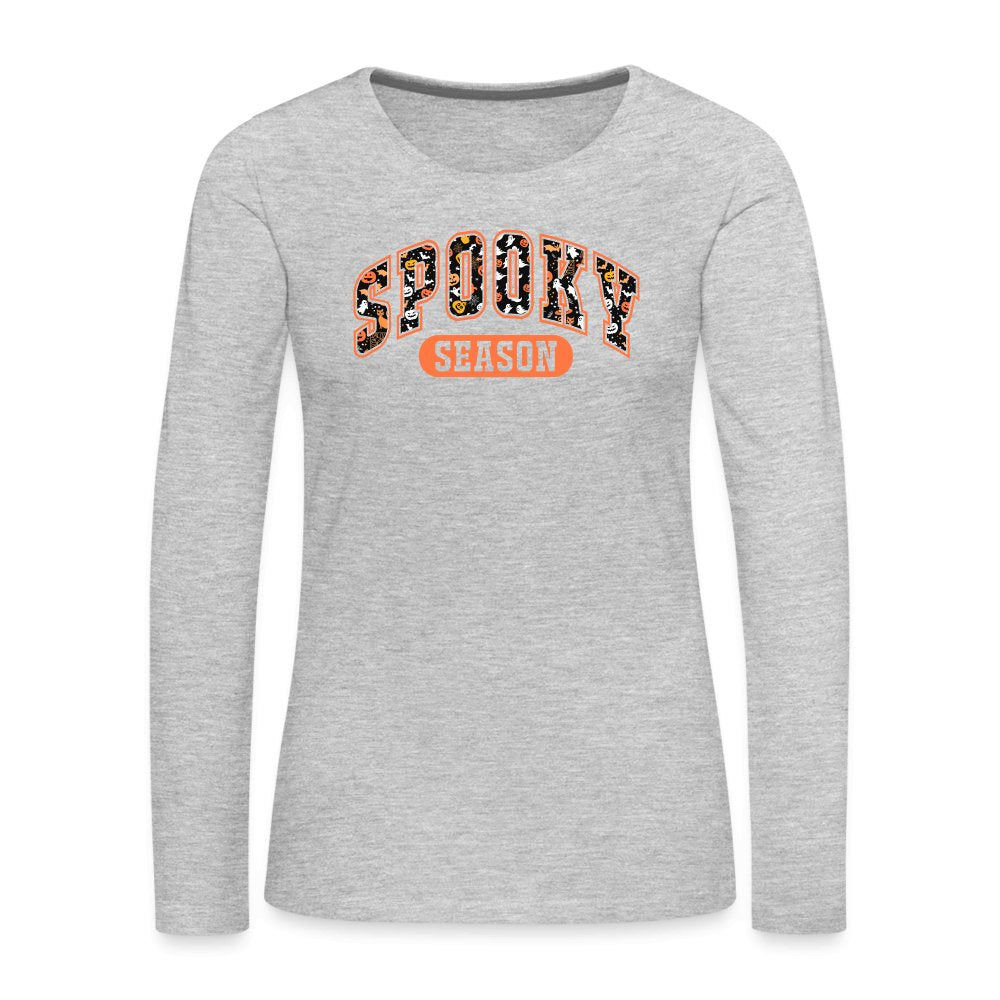 Spooky Season Premium Long Sleeve T-Shirt - heather gray