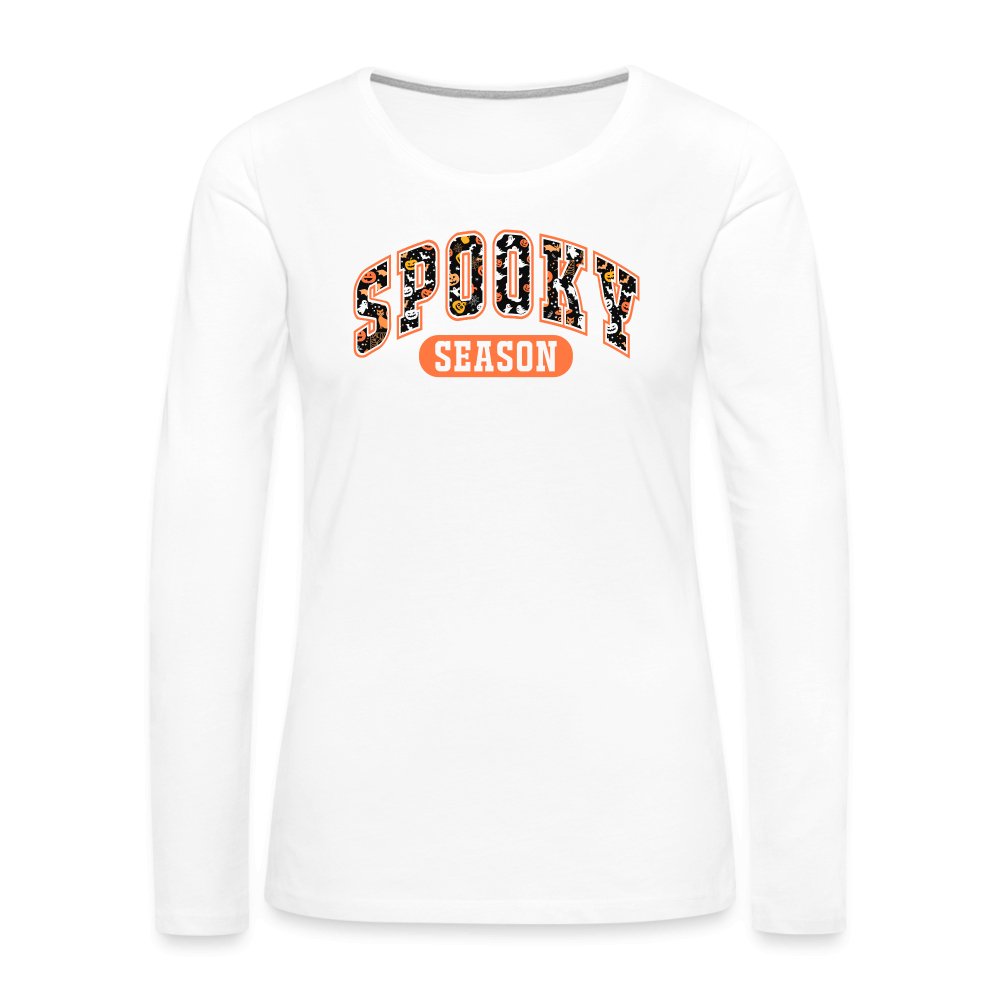 Spooky Season Premium Long Sleeve T-Shirt - white