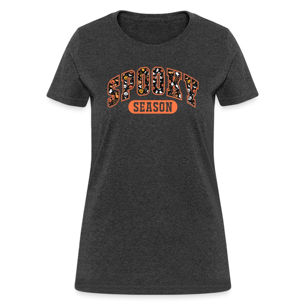 Spooky Season Women's Contoured T-Shirt - heather black