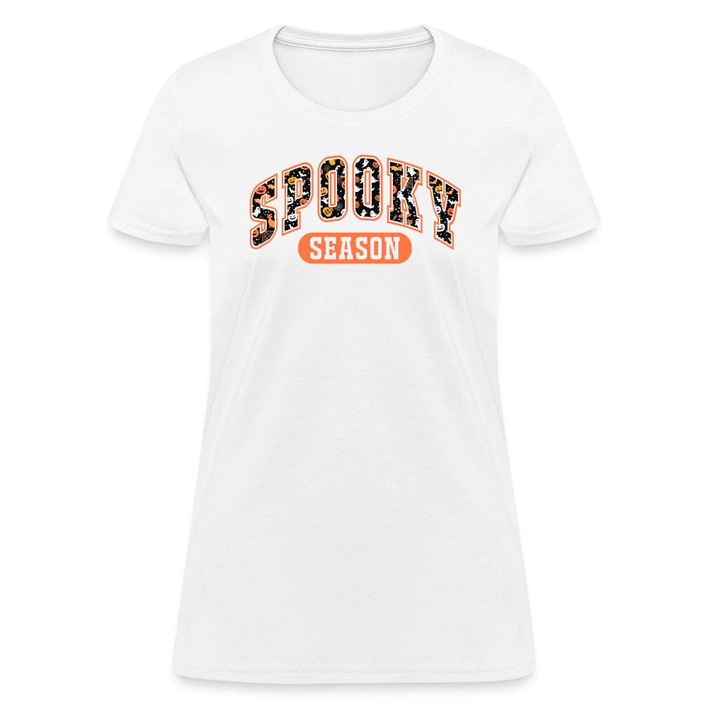 Spooky Season Women's Contoured T-Shirt - white