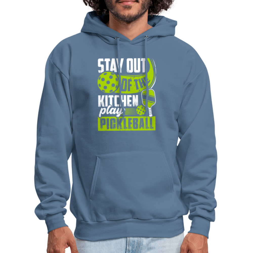 Stay Out Of The Kitchen Play Pickleball Hoodie - denim blue