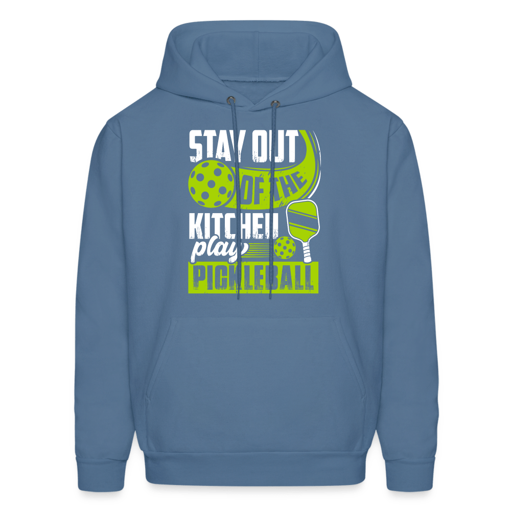 Stay Out Of The Kitchen Play Pickleball Hoodie - denim blue