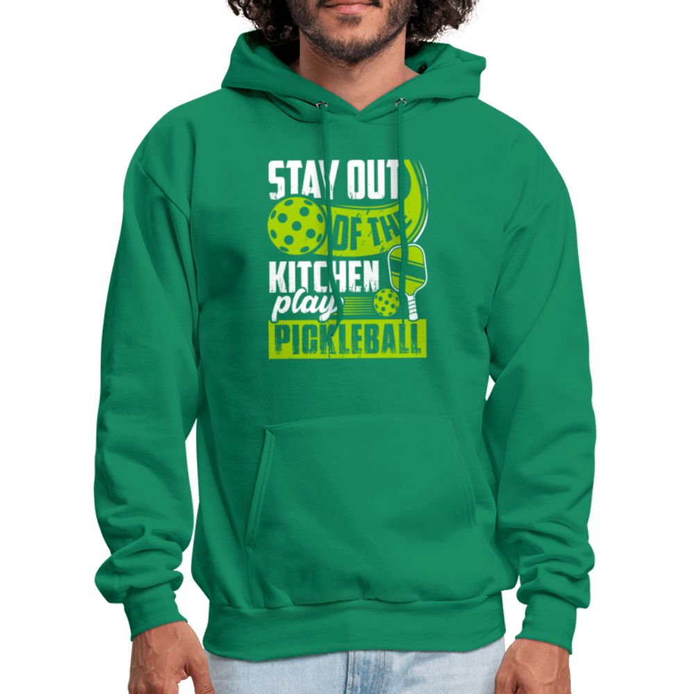 Stay Out Of The Kitchen Play Pickleball Hoodie - kelly green