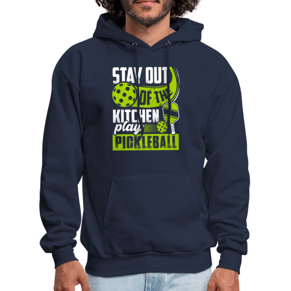 Stay Out Of The Kitchen Play Pickleball Hoodie - navy