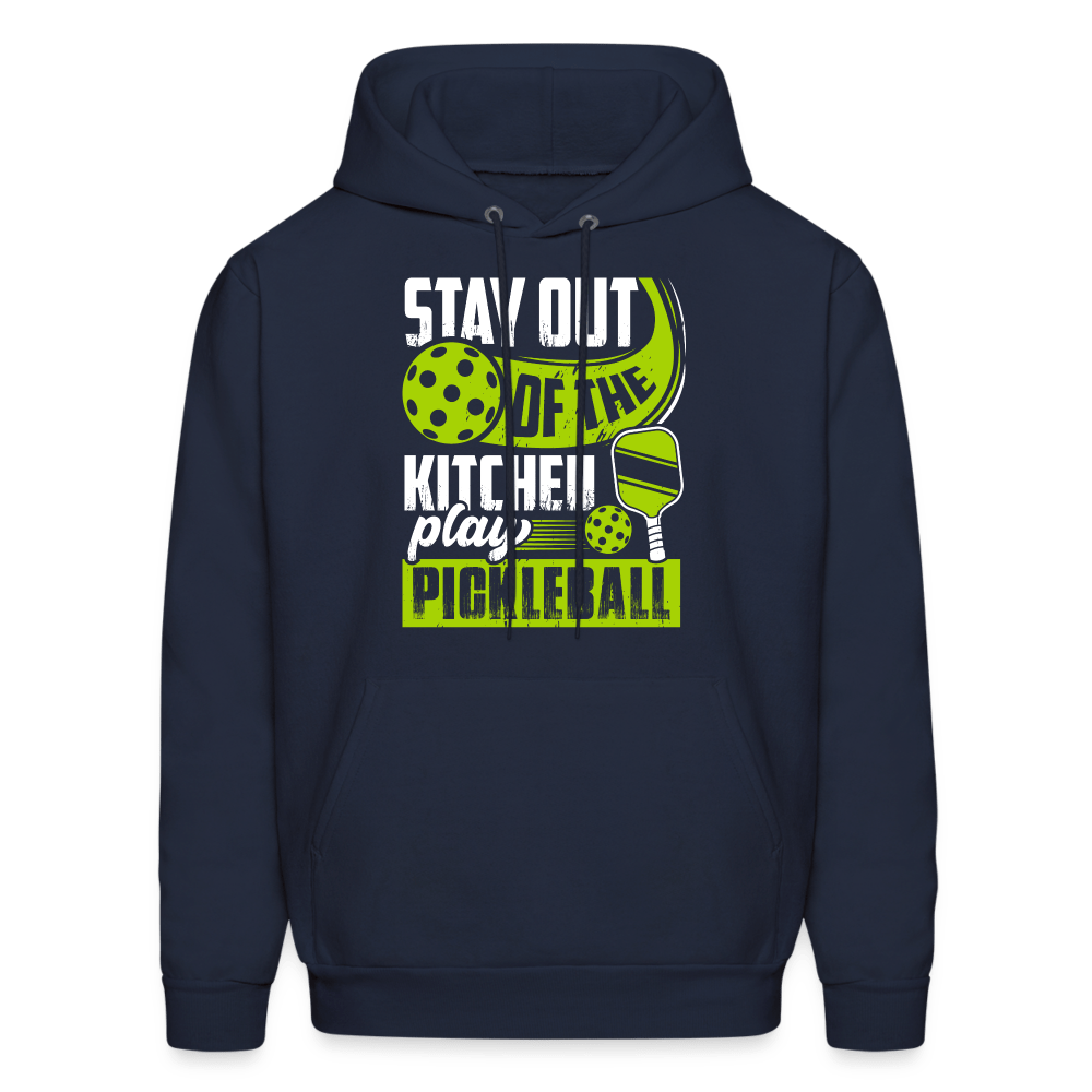 Stay Out Of The Kitchen Play Pickleball Hoodie - navy