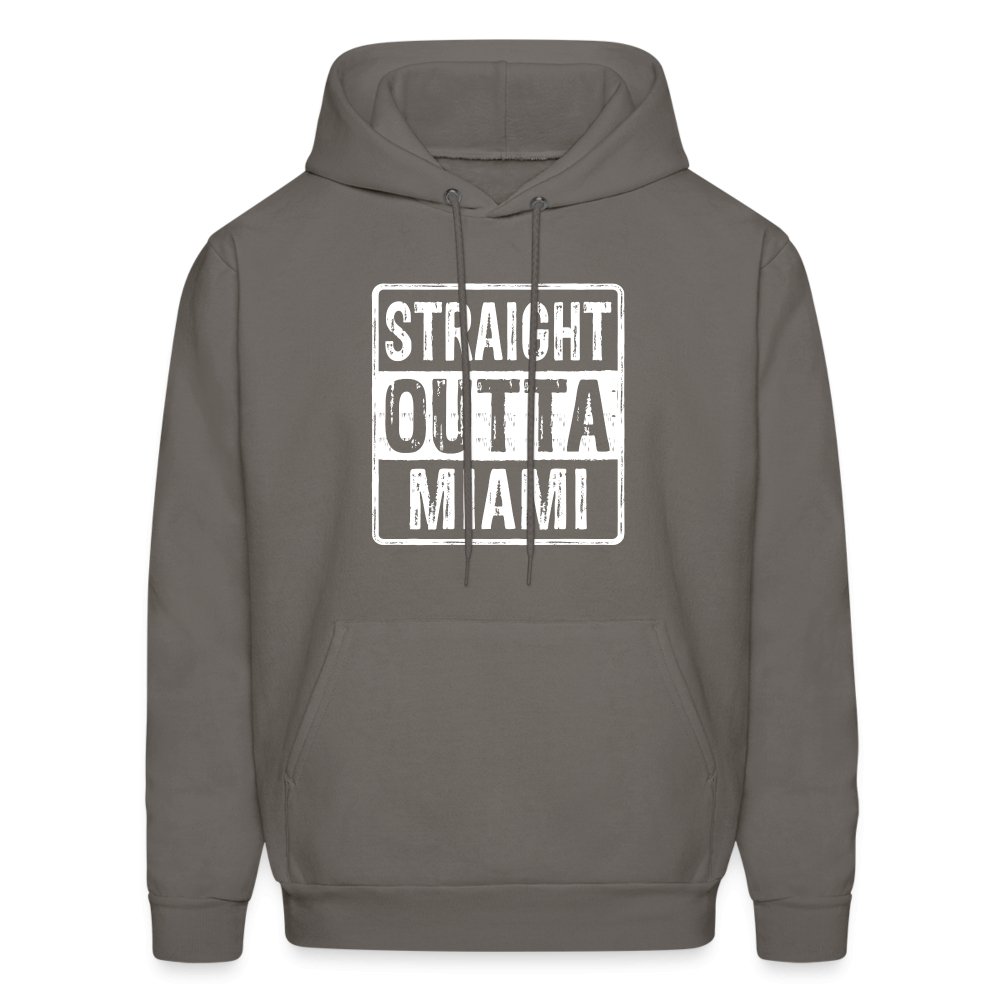 Straight Outta Miami (Florida) Hoodie - asphalt gray