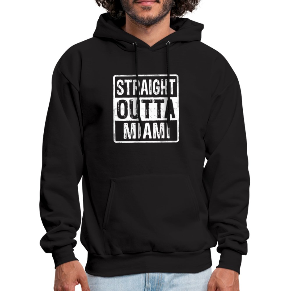 Straight Outta Miami (Florida) Hoodie - black