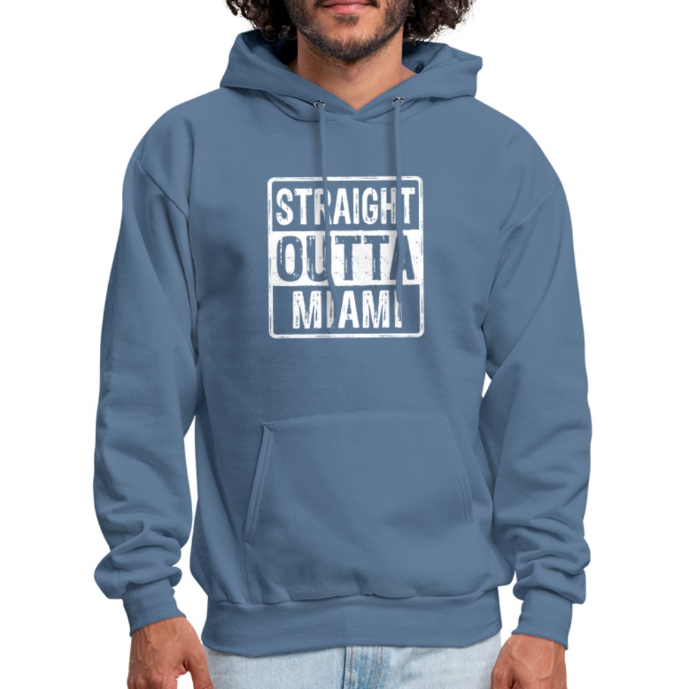 Straight Outta Miami (Florida) Hoodie - denim blue