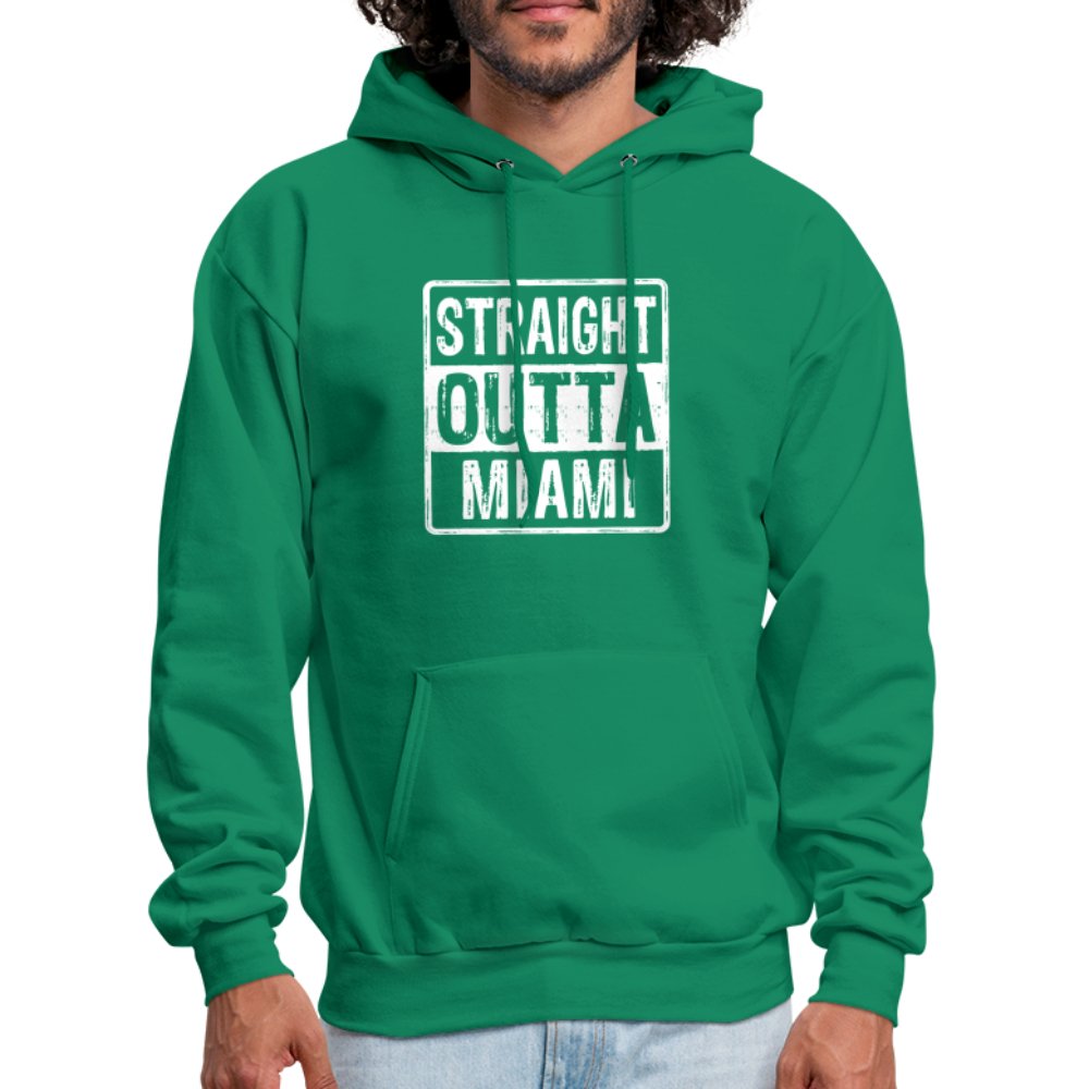 Straight Outta Miami (Florida) Hoodie - kelly green