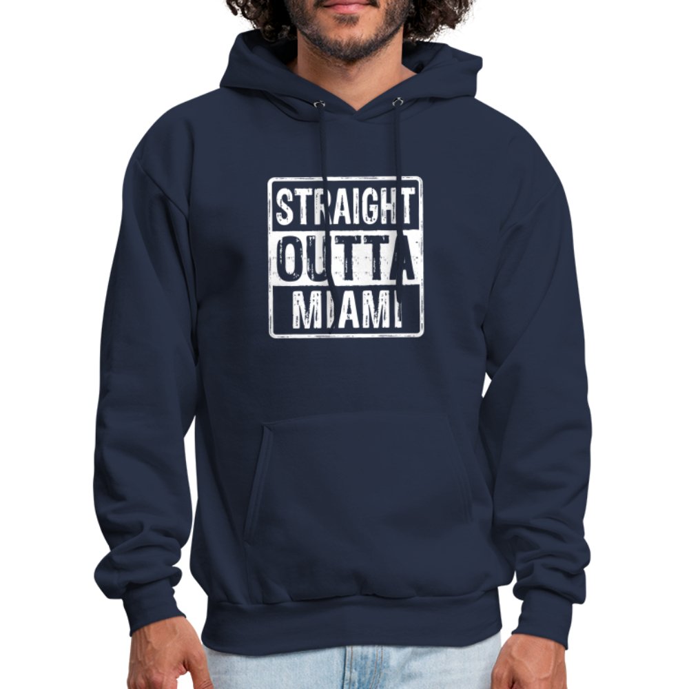 Straight Outta Miami (Florida) Hoodie - navy