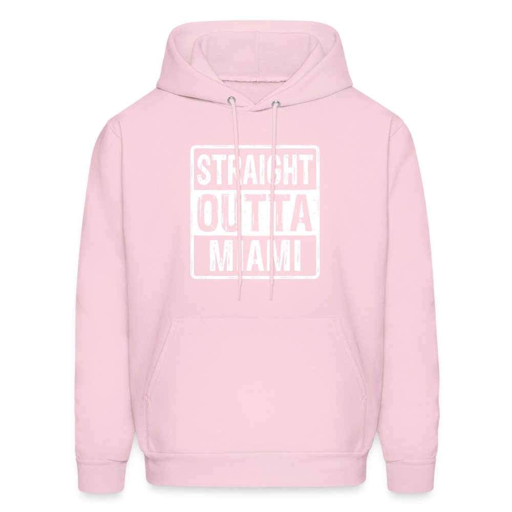 Straight Outta Miami (Florida) Hoodie - pale pink