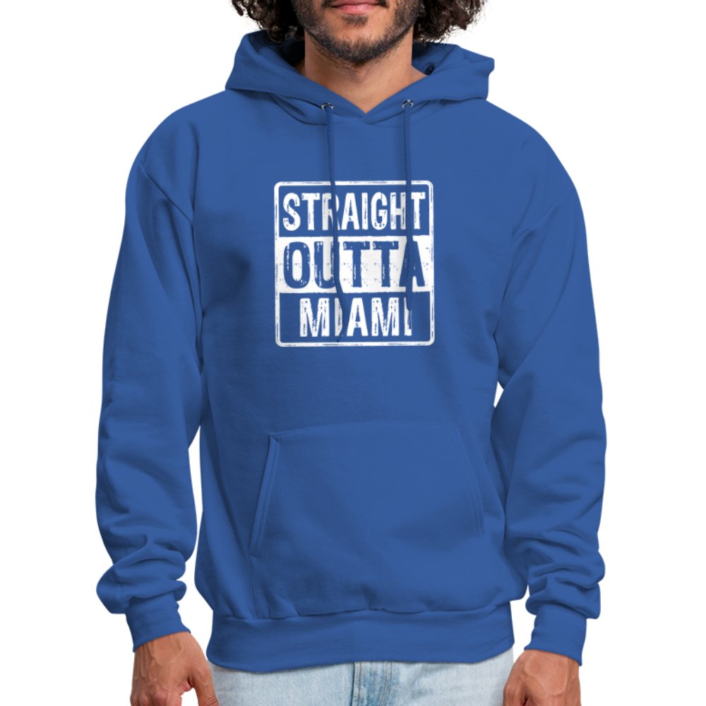 Straight Outta Miami (Florida) Hoodie - royal blue