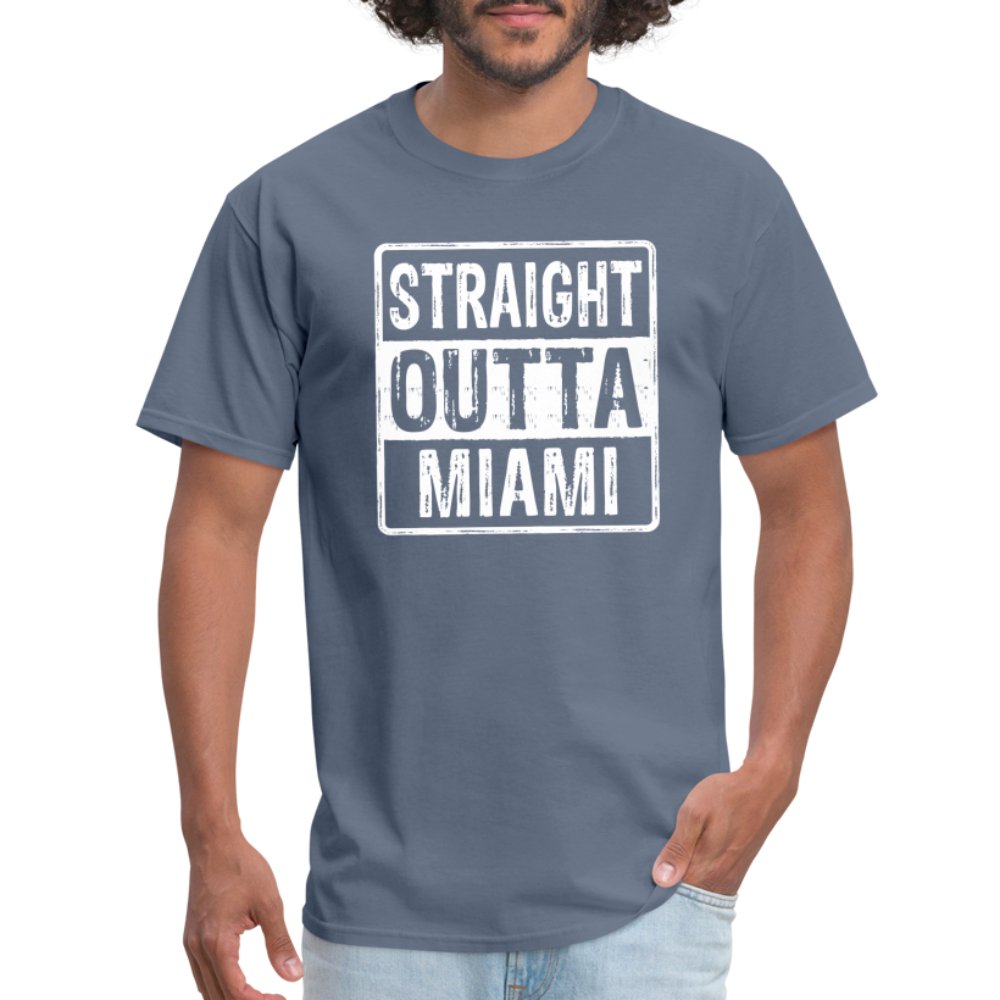 Straight Outta Miami (Florida) T-Shirt - denim