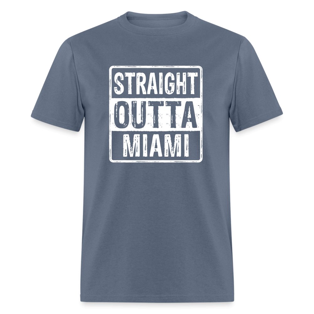 Straight Outta Miami (Florida) T-Shirt - denim