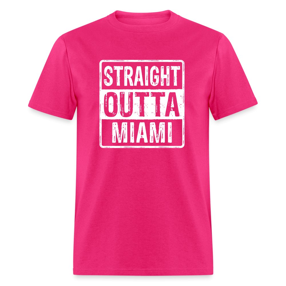 Straight Outta Miami (Florida) T-Shirt - forest green