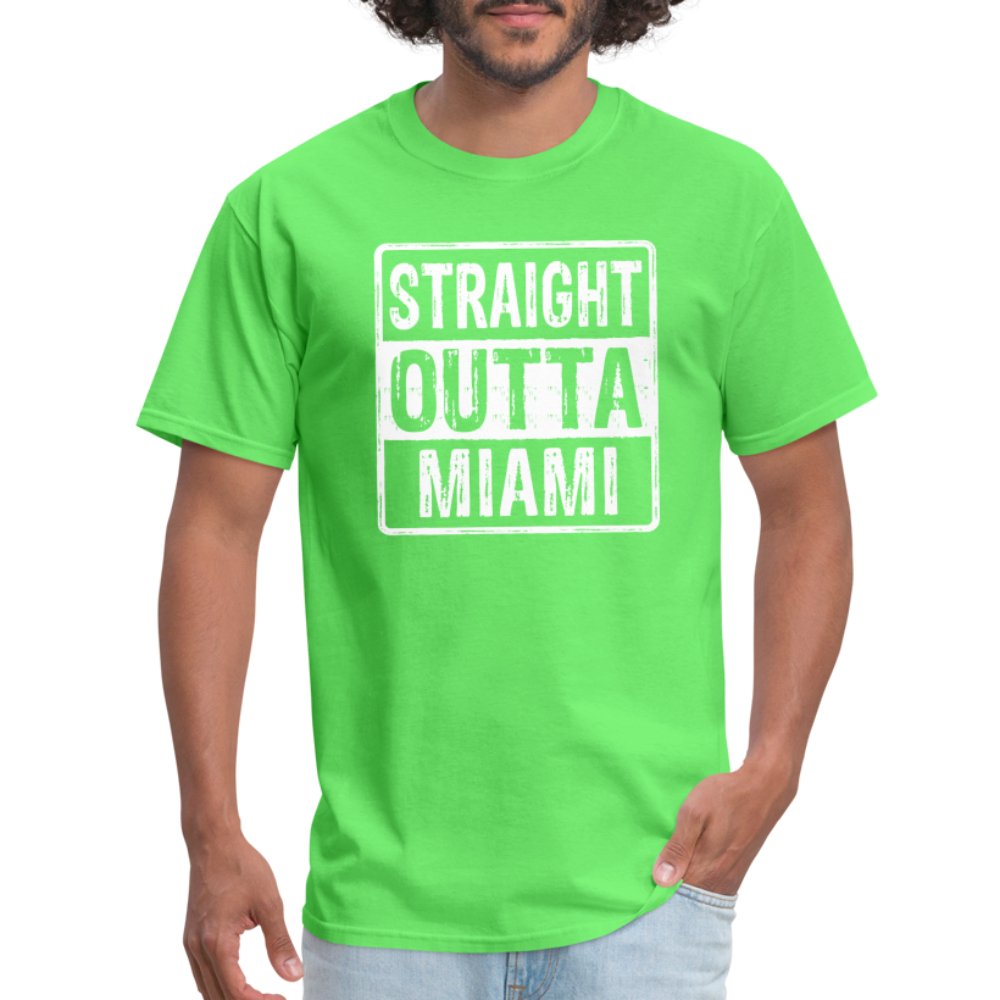 Straight Outta Miami (Florida) T-Shirt - kiwi