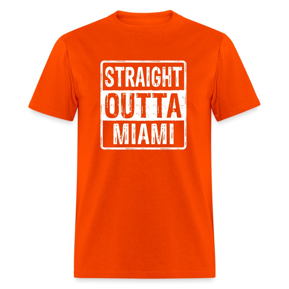 Straight Outta Miami (Florida) T-Shirt - navy