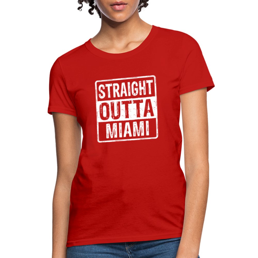 Straight Outta Miami (Florida) Women's T-Shirt - black