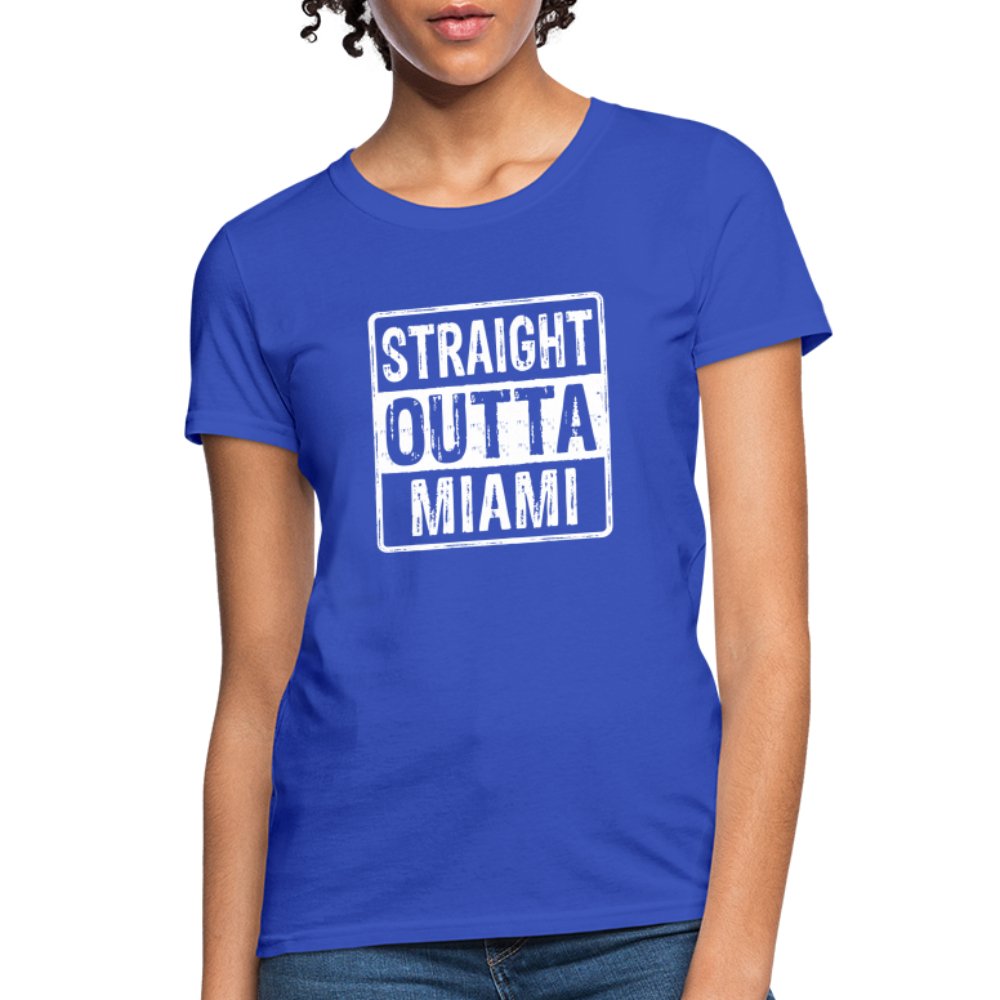 Straight Outta Miami (Florida) Women's T-Shirt - navy