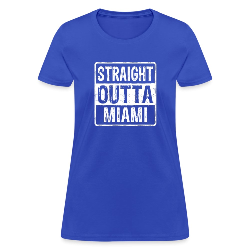 Straight Outta Miami (Florida) Women's T-Shirt - royal blue