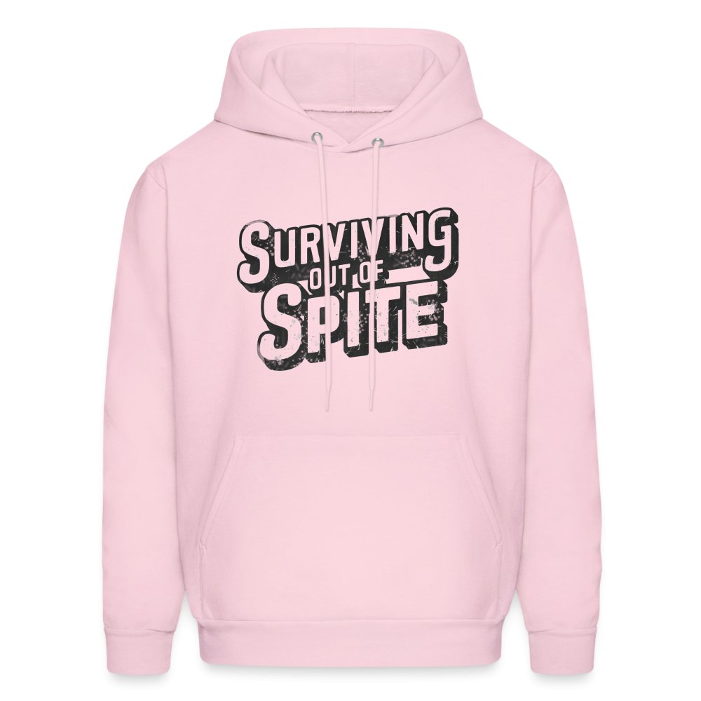 Surviving Out Of Spite Hoodie - pale pink