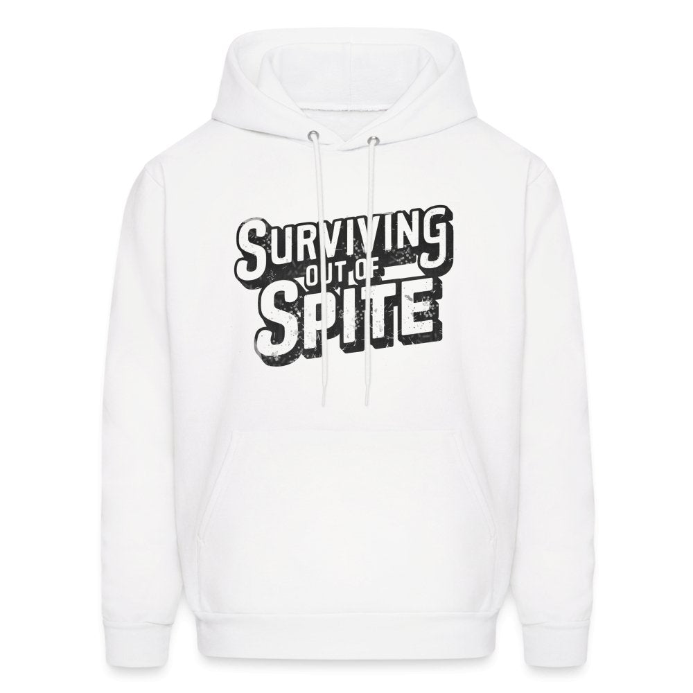 Surviving Out Of Spite Hoodie - white