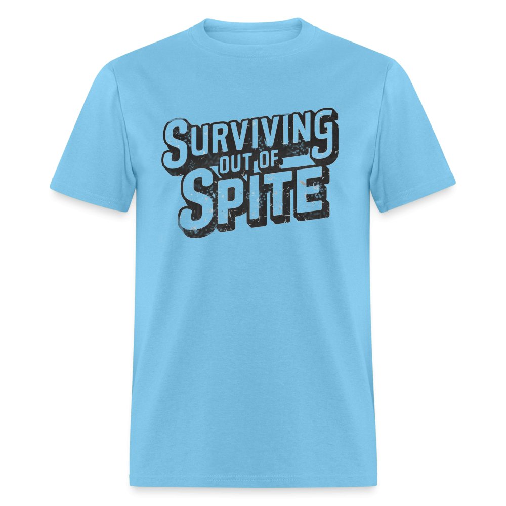 Surviving Out Of Spite T-Shirt - aquatic blue