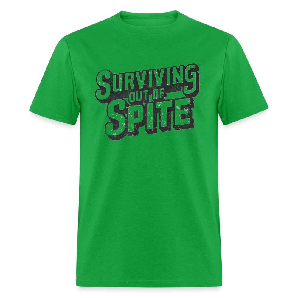 Surviving Out Of Spite T-Shirt - bright green