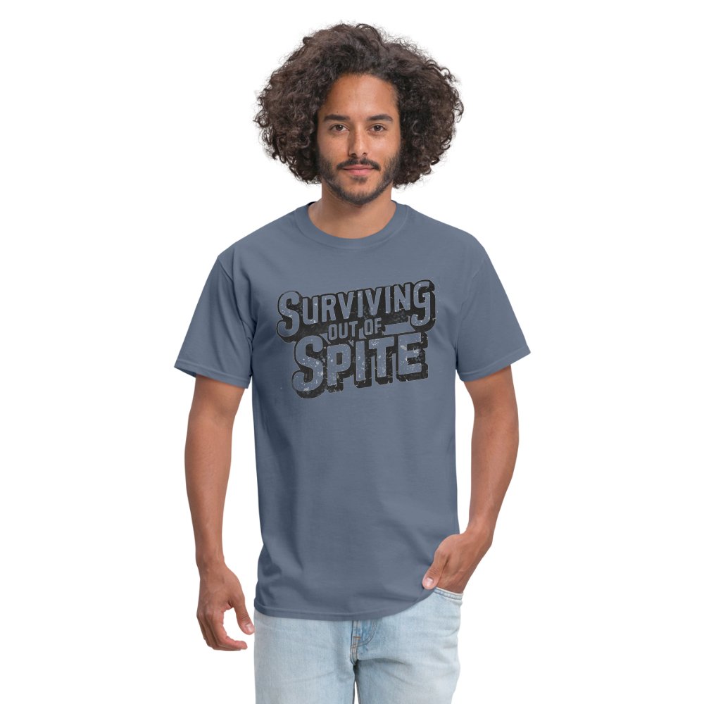 Surviving Out Of Spite T-Shirt - denim