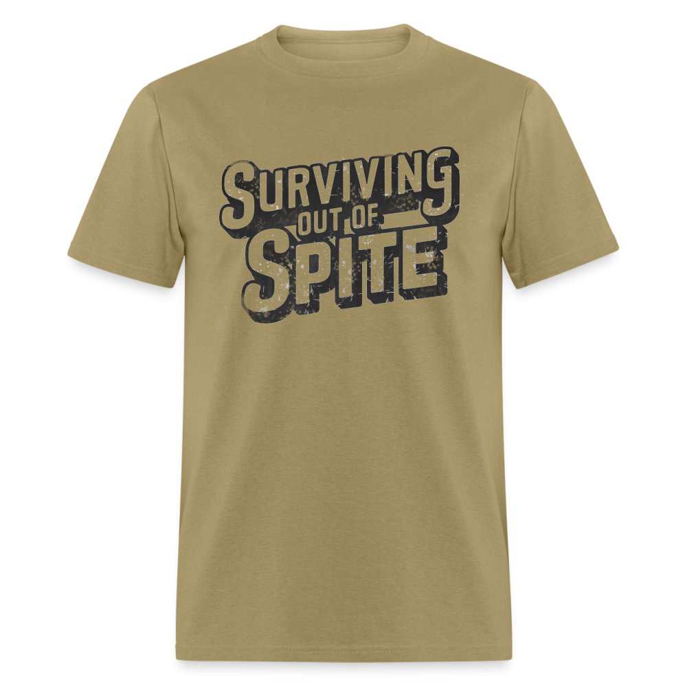 Surviving Out Of Spite T-Shirt - khaki