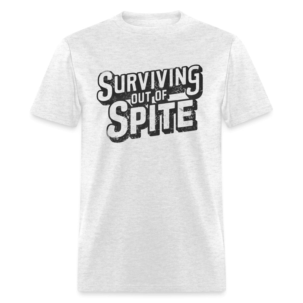 Surviving Out Of Spite T-Shirt - light heather gray