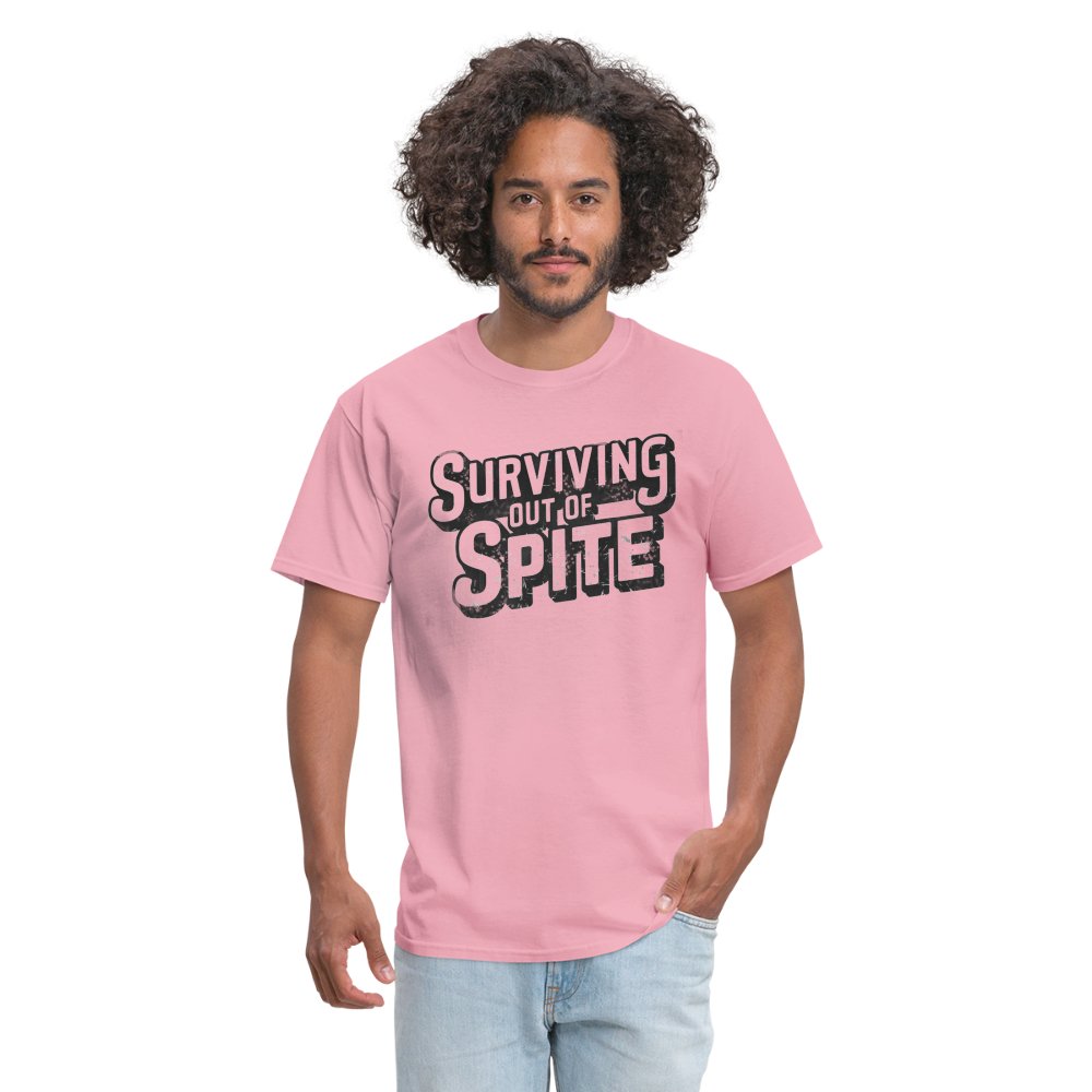 Surviving Out Of Spite T-Shirt - pink