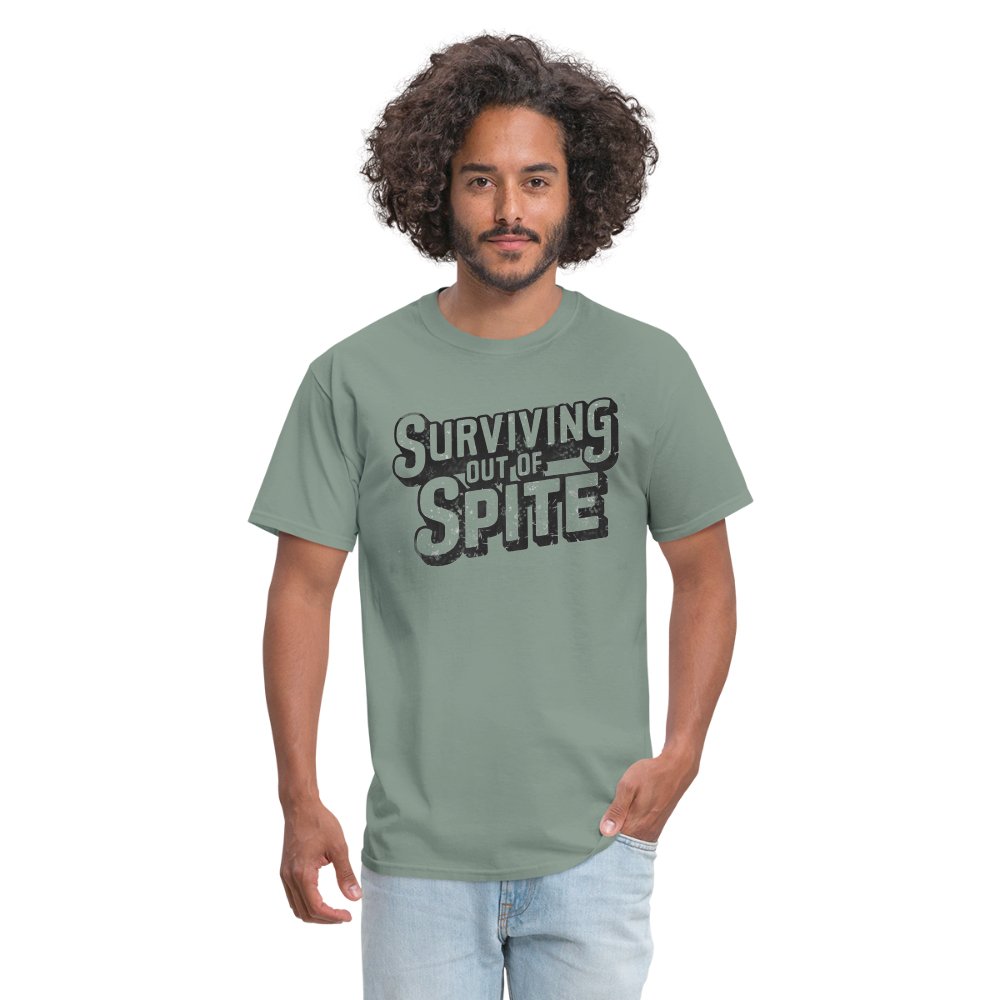 Surviving Out Of Spite T-Shirt - sage