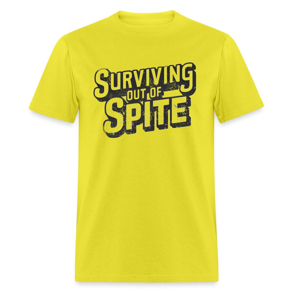 Surviving Out Of Spite T-Shirt - yellow