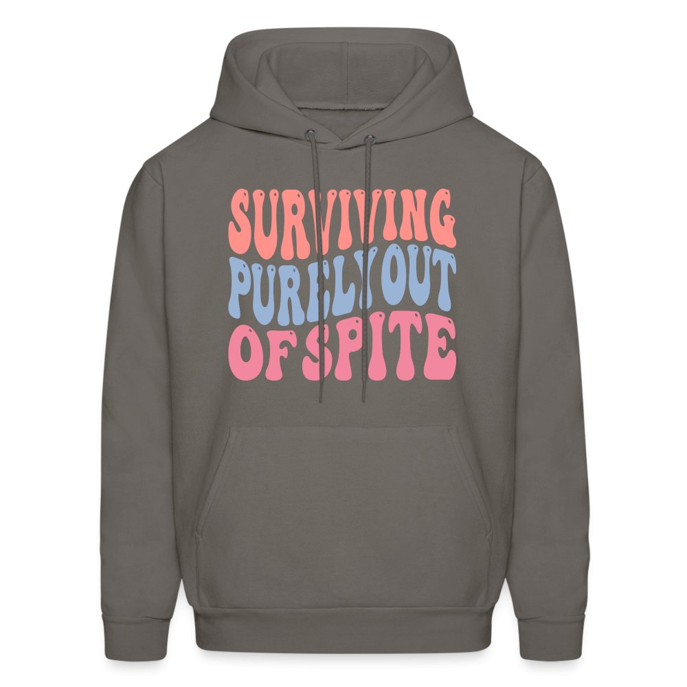 Surviving Purely Out Of Spite Hoodie - asphalt gray