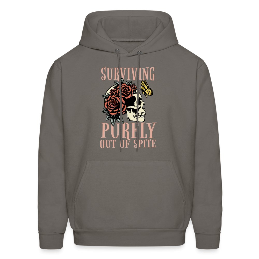 Surviving Purely Out Of Spite Hoodie - asphalt gray