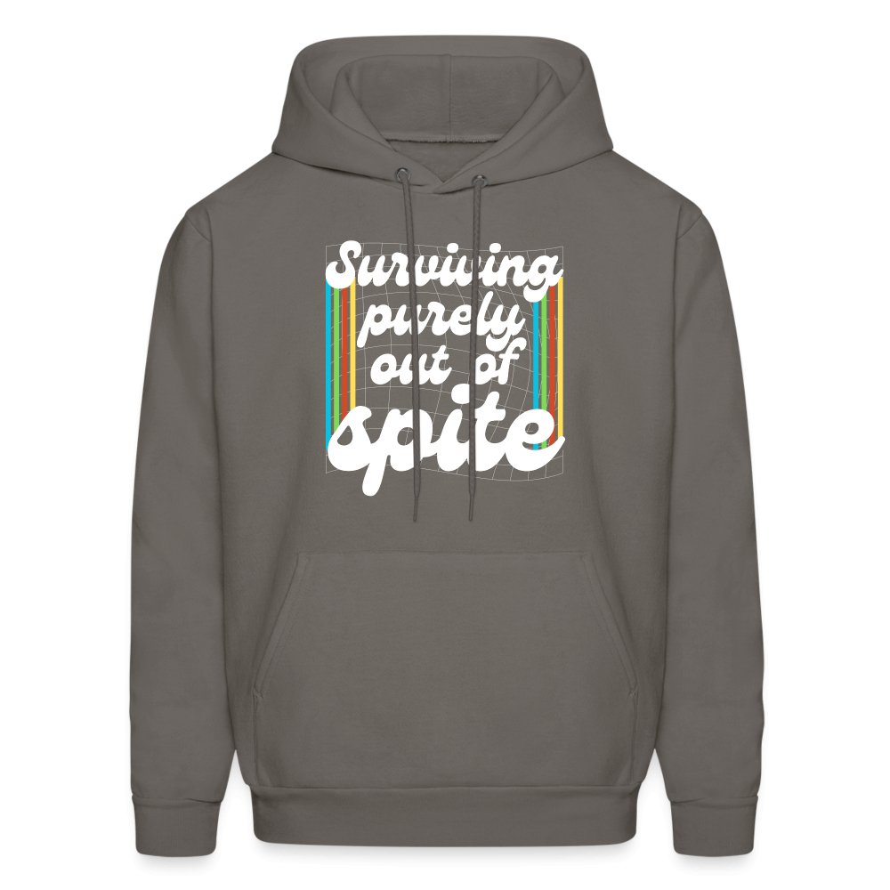 Surviving Purely Out Of Spite Hoodie - asphalt gray