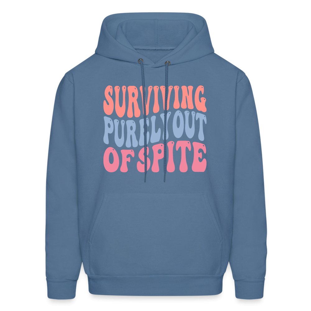 Surviving Purely Out Of Spite Hoodie - denim blue