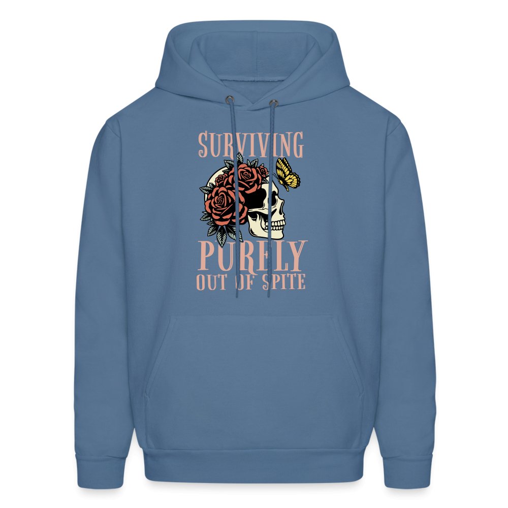 Surviving Purely Out Of Spite Hoodie - denim blue