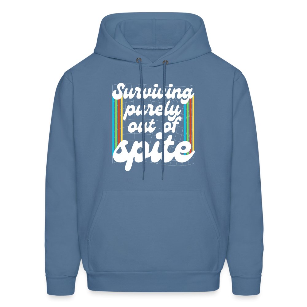 Surviving Purely Out Of Spite Hoodie - denim blue