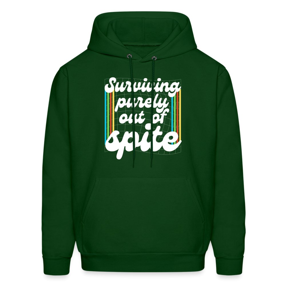 Surviving Purely Out Of Spite Hoodie - forest green