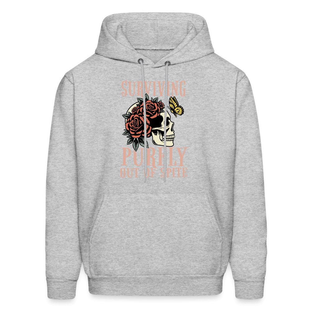 Surviving Purely Out Of Spite Hoodie - heather gray