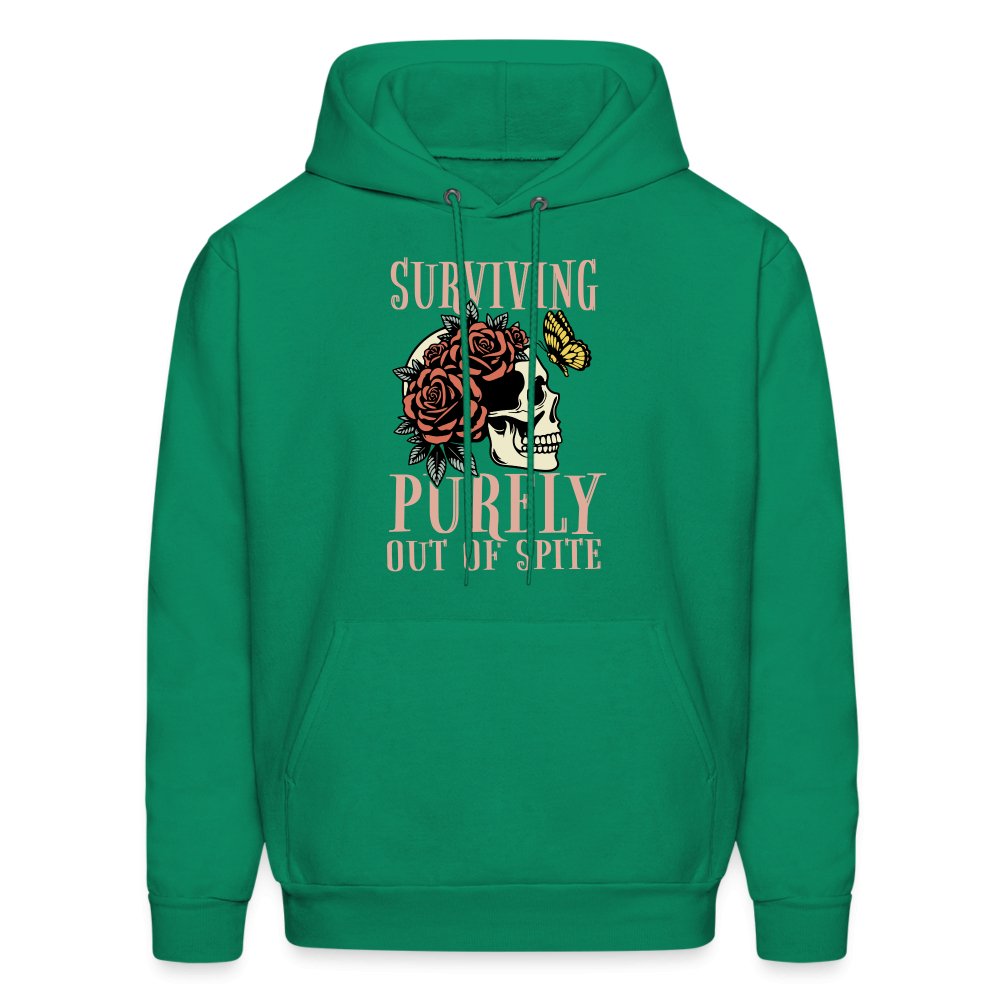 Surviving Purely Out Of Spite Hoodie - kelly green