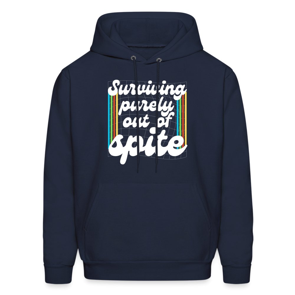 Surviving Purely Out Of Spite Hoodie - navy