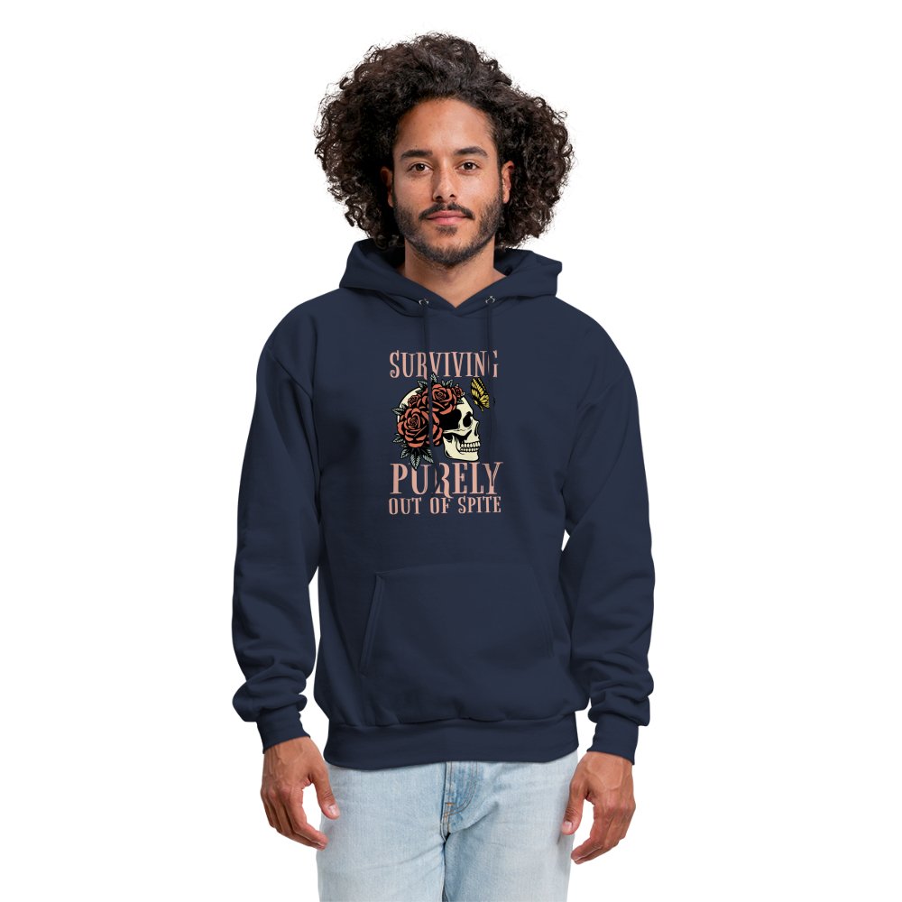 Surviving Purely Out Of Spite Hoodie - navy