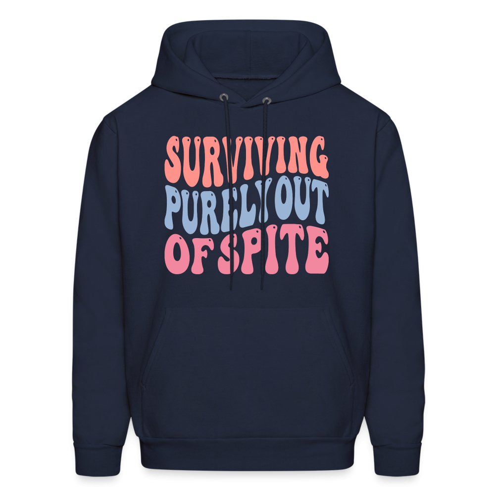 Surviving Purely Out Of Spite Hoodie - navy