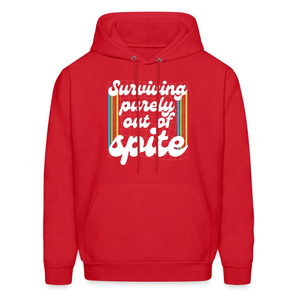 Surviving Purely Out Of Spite Hoodie - red