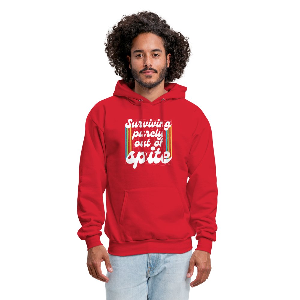 Surviving Purely Out Of Spite Hoodie - red