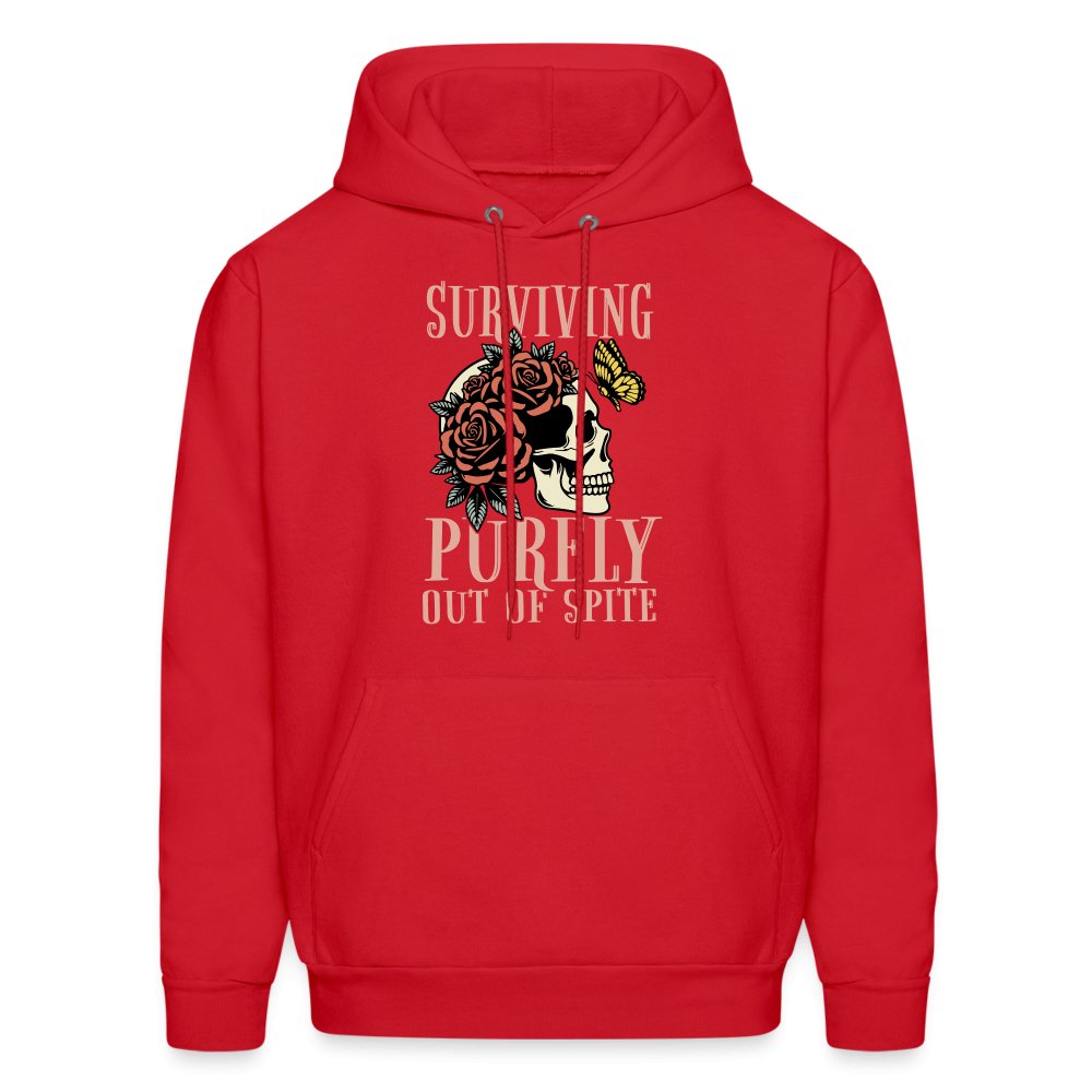 Surviving Purely Out Of Spite Hoodie - red